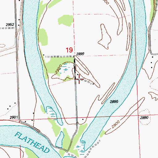 Topographic Map of Ramsdell Post (historical), MT