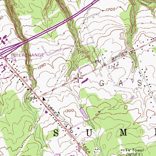 Topographic Map of Robison Elementary School, PA
