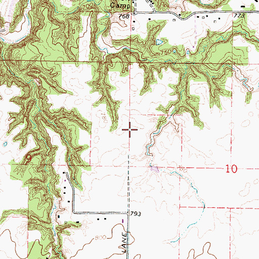 Topographic Map of Oak Ridge Park, IL