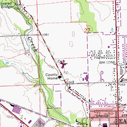 Topographic Map of Westview Acres Care Center, OH