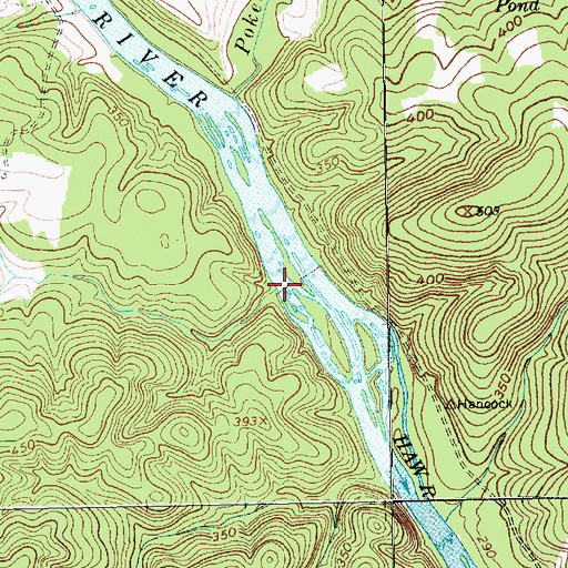 Topographic Map of Haven Creek, NC