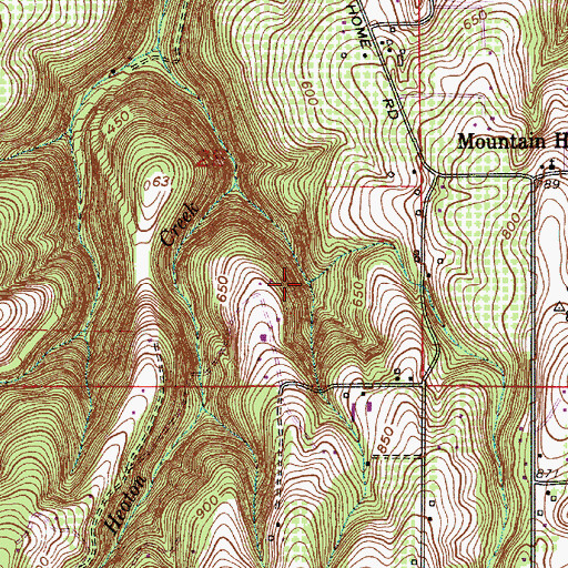 Topographic Map of Schmeltzer Creek, OR