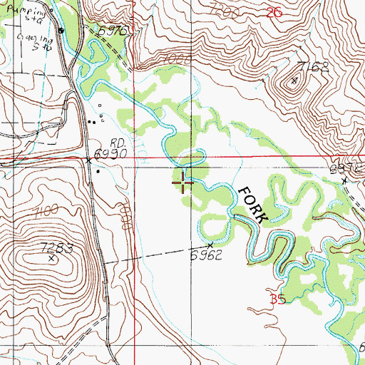 Topographic Map of Peternal Draw, WY