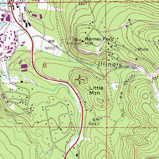 Topographic Map of Little Mountain, CO