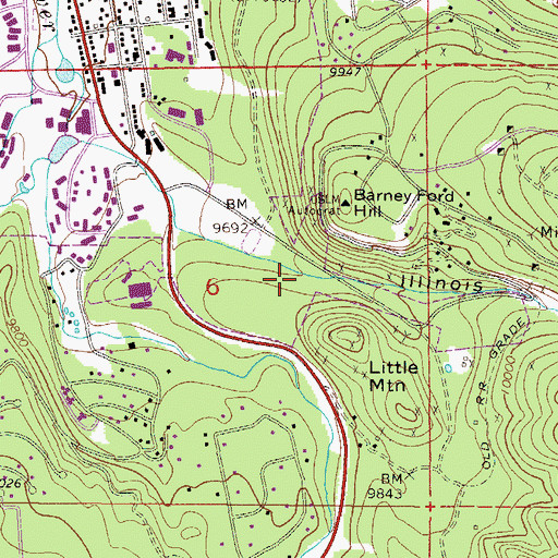 Topographic Map of Illinois Gulch, CO