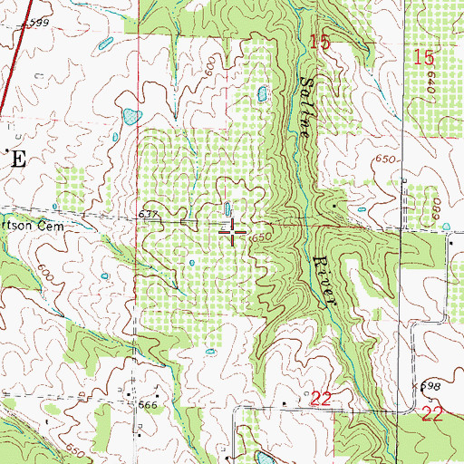 Topographic Map of Township of Burnside (historical), IL