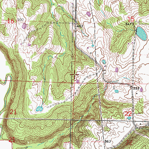 Topographic Map of Township of Vienna (historical), IL