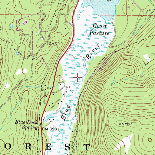 Topographic Map of Spruce Creek, CO