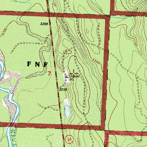 Topographic Map of Swan River Correctional Training Center, MT