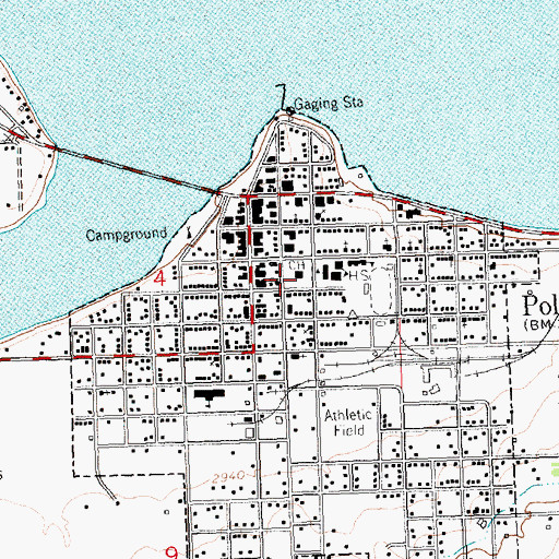 Topographic Map of Lake County Sheriff's Office, MT