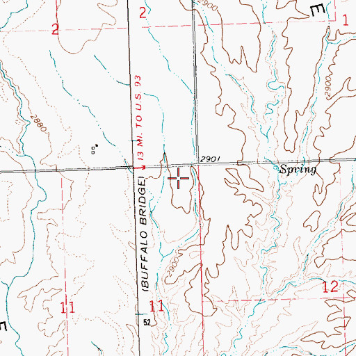 Topographic Map of Radio School (historical), MT