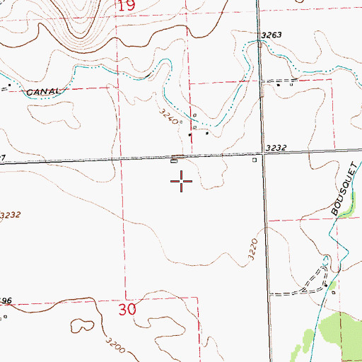 Topographic Map of Mountain View School (historical), MT