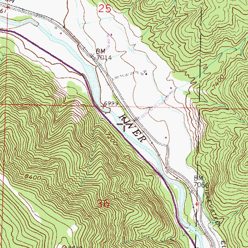 Topographic Map of Arbaney Gulch, CO