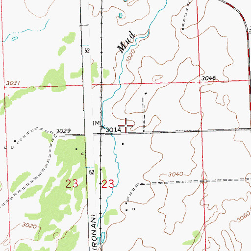 Topographic Map of Glacier View Seventh-day Adventist Christian School, MT