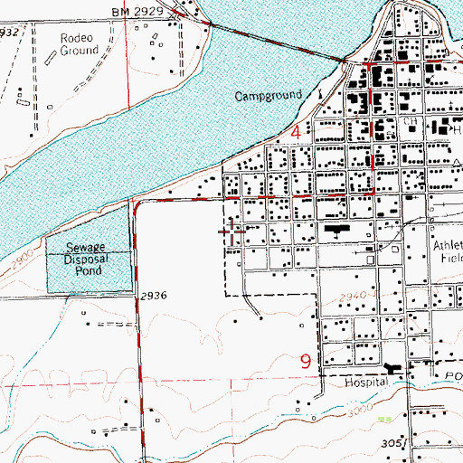 Topographic Map of Apostolic United Pentecostal Church, MT