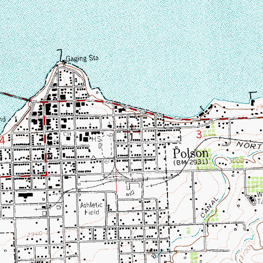 Topographic Map of Reorganized Church of Jesus Christ of Latter Day Saints, MT