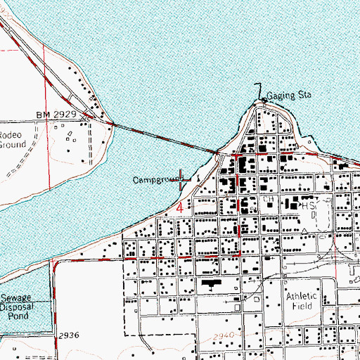 Topographic Map of Ferry (historical), MT