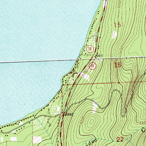 Topographic Map of Allard (historical), MT