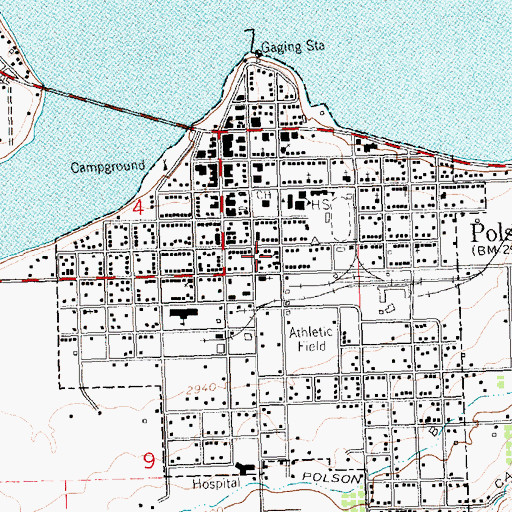 Topographic Map of Saint Andrew Episcopal Church, MT