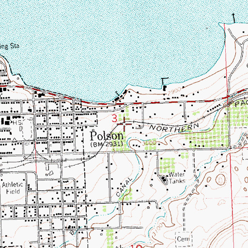 Topographic Map of Christian and Missionary Alliance Church, MT