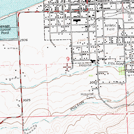 Topographic Map of New Life Christian Center, MT