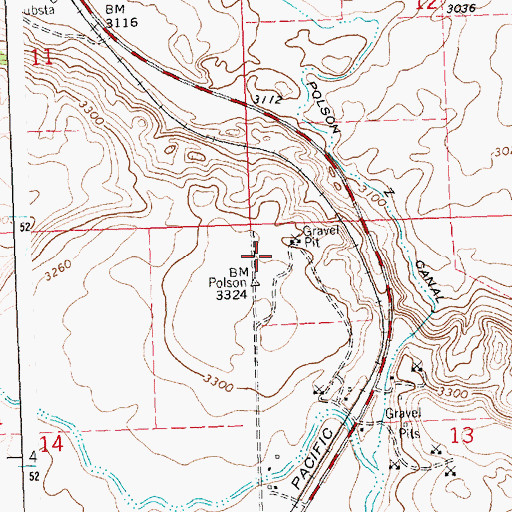 Topographic Map of Jehovahs Witnesses, MT