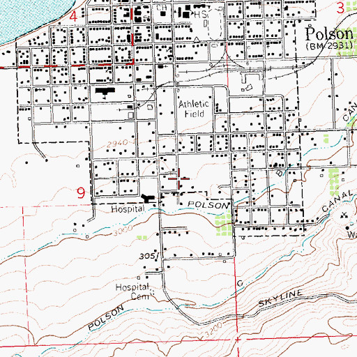 Topographic Map of Pomajevich Field, MT