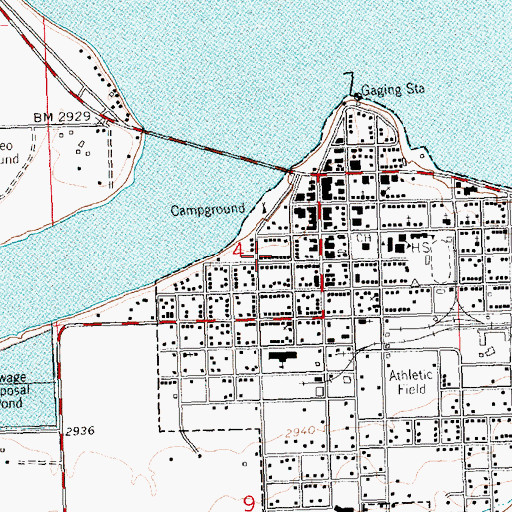 Topographic Map of Sunset Home, MT