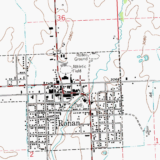 Topographic Map of Ronan Tribal Health Clinic, MT