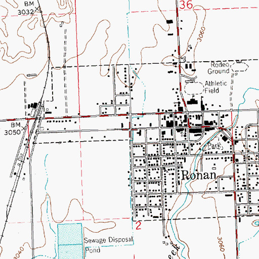 Topographic Map of Saint Luke Community Hospital, MT