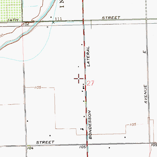 Topographic Map of Bondesson Lateral, AZ