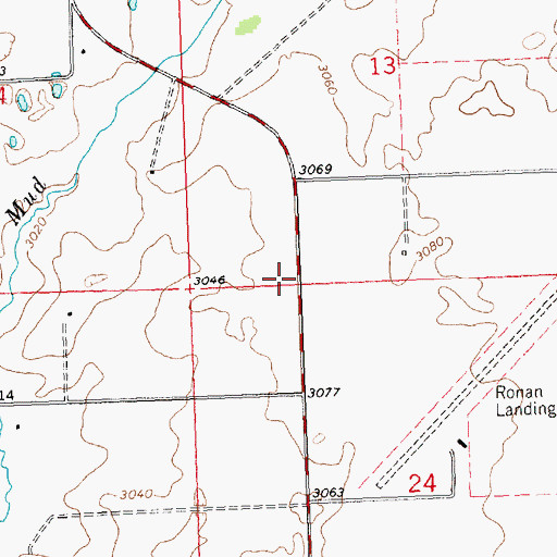 Topographic Map of Mission Meadows Trailer Park, MT