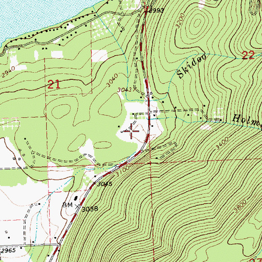 Topographic Map of Rocking C Ranch, MT