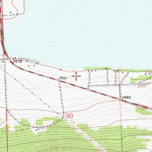 Topographic Map of Arrowhead Resort, MT