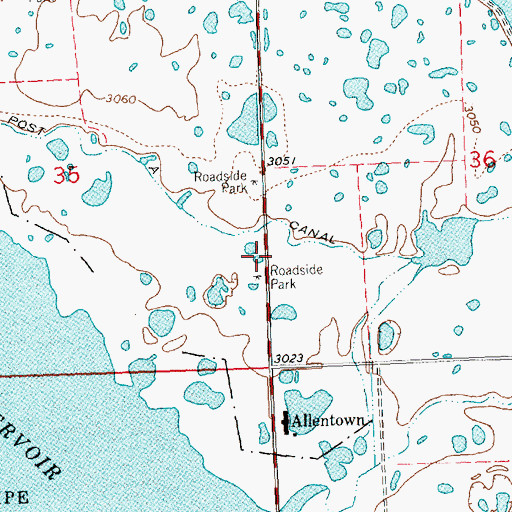 Topographic Map of Mission Mountain Wilderness Historical Marker, MT