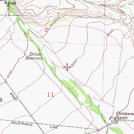 Topographic Map of Bunton and Parish Stage Station (historical), MT
