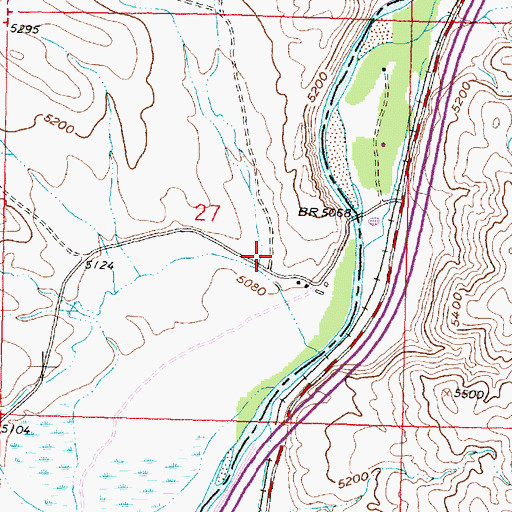 Topographic Map of Browns Stage Station (historical), MT