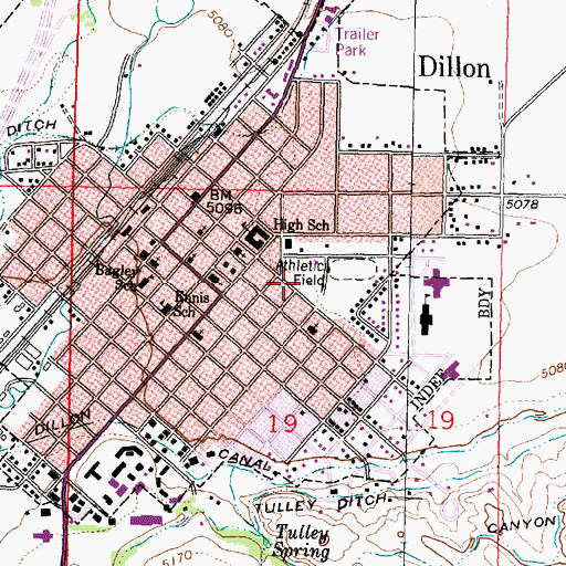 Topographic Map of Girl Scout Shelter, MT