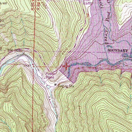 Topographic Map of Rocky Fork Campground, CO