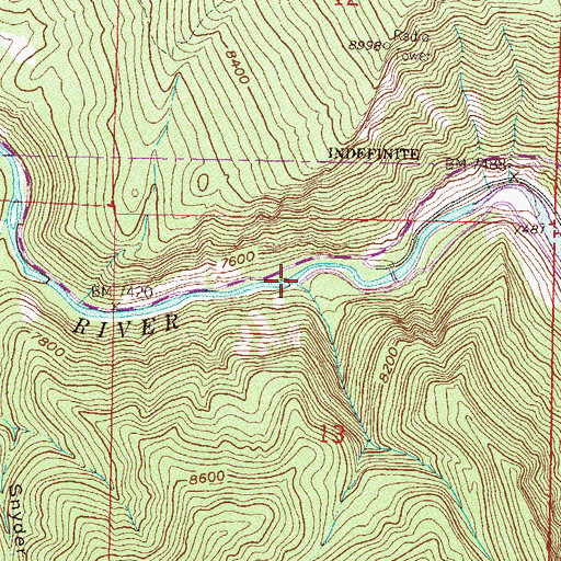 Topographic Map of Bear Creek, CO