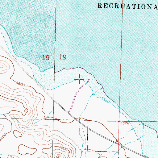 Topographic Map of Lonetree Campground, MT