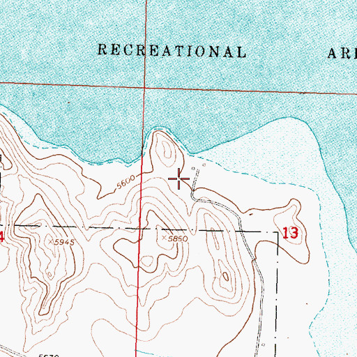 Topographic Map of Hap Hawkins Campground, MT
