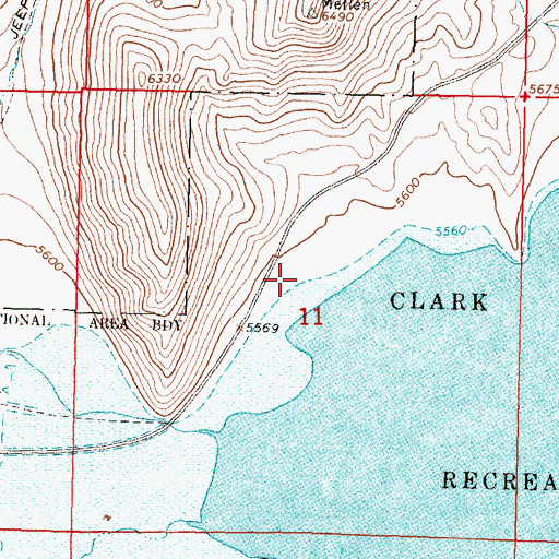 Topographic Map of West Cameahwait Campground, MT
