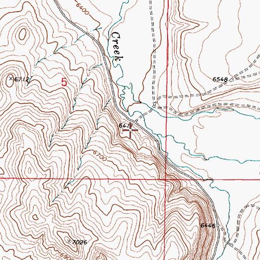 Topographic Map of Febes Post Office (historical), MT