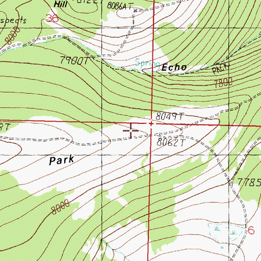 Topographic Map of Vipond Post Office (historical), MT