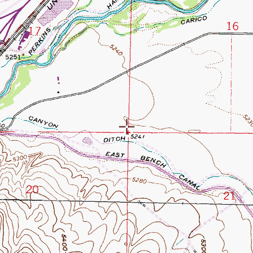 Topographic Map of Watson Post Office (historical), MT