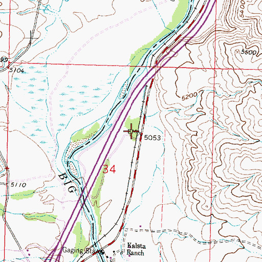 Topographic Map of Short Line Park (historical), MT