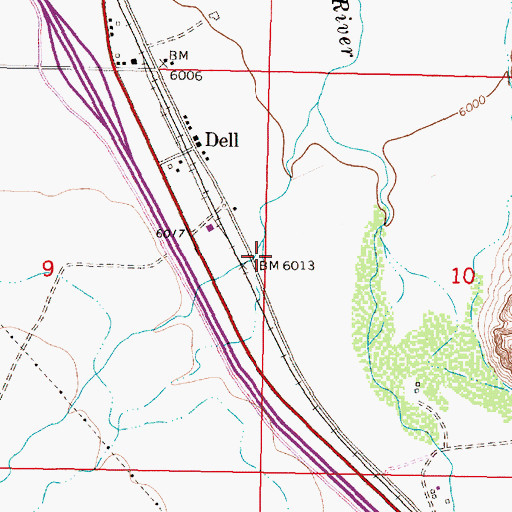 Topographic Map of Sheep Creek (historical), MT