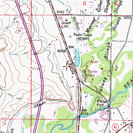 Topographic Map of Selway Park (historical), MT