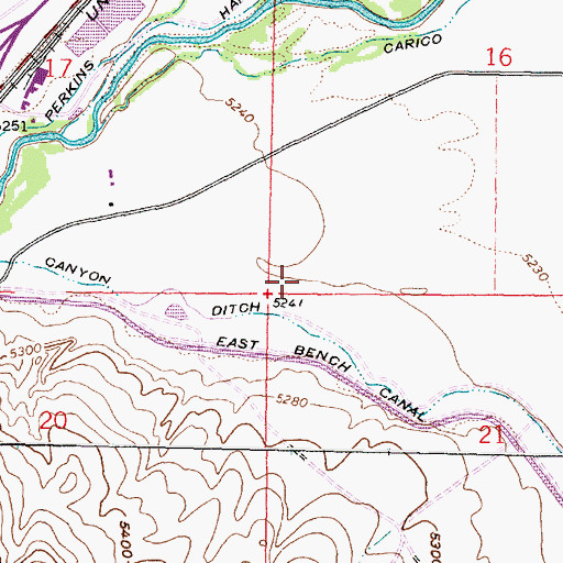 Topographic Map of Sawyer (historical), MT